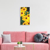 Gelbe Sonnenblumen Leinwanddruck (Insitu (Wohnzimmer))