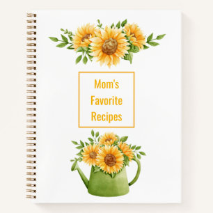 Gelbe Sonnenblumen Mamas Lieblingsrezepte Notizblock