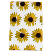 Gelbe Sonnenblumen Mittlere Geschenktüte (Rückseite)