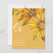 Gelbe Sonnenblumen Monografie Hochzeit Sichern Sie (Vorderseite)