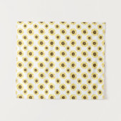 Gelbe Sonnenblumen Muster Wandtapeten Wandteppich (Vorderseite (Horizontal))