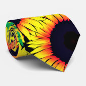 Gelbe Sonnenblumen Neck Tie Krawatte (Gerollt)