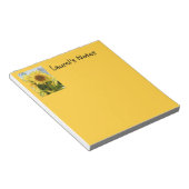 Gelbe Sonnenblumen Notepad Notizblock (angewinkelt)
