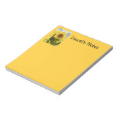 Gelbe Sonnenblumen Notepad Notizblock (Rotiert)