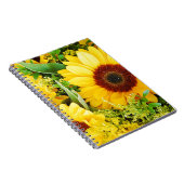 Gelbe Sonnenblumen Notizblock (Rechte Seite)