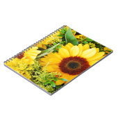 Gelbe Sonnenblumen Notizblock (Linke Seite)