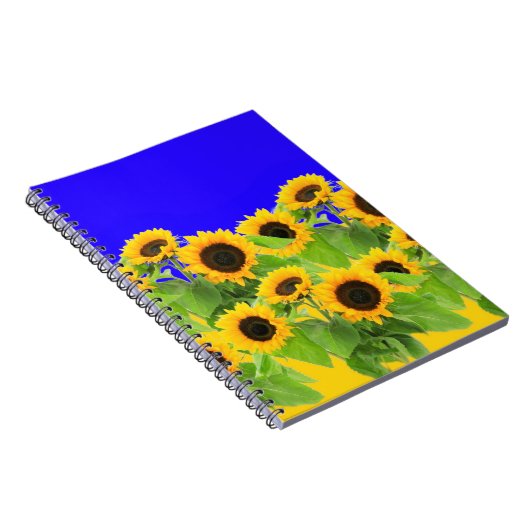 Gelbe Sonnenblumen Notizblock (Rechte Seite)