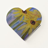 Gelbe Sonnenblumen Notizblock (Rückseite)