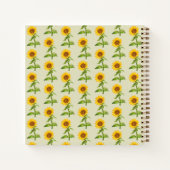 Gelbe Sonnenblumen Notizblock (Rückseite)