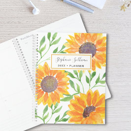 Gelbe Sonnenblumen Personalisiert Planer