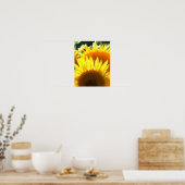 Gelbe Sonnenblumen Poster (Küche)