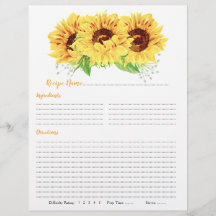 Gelbe Sonnenblumen Recipe Beilagen