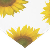 Gelbe Sonnenblumen Rustikales Land Kurzer Tischläufer (Ecke)