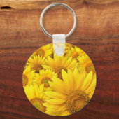 Gelbe Sonnenblumen Schlüsselanhänger (Vorderseite)