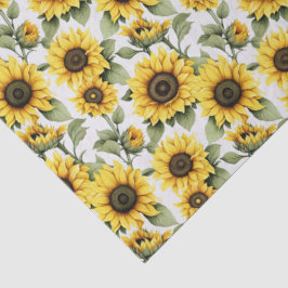 Gelbe Sonnenblumen Seidenpapier