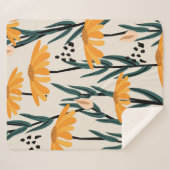 Gelbe Sonnenblumen Sherpadecke (Vorderseite (Horizontal))