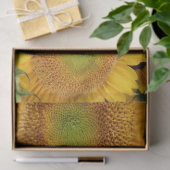 Gelbe Sonnenblumen Sommergewebe Seidenpapier (Geschenk)