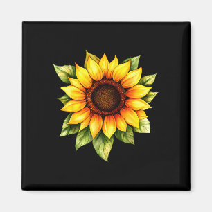 Gelbe Sonnenblumen süße Sommerblumen floral Magnet