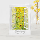 Gelbe Sonnenblumen Sympathiekarte Karte (Gelbe Blume)