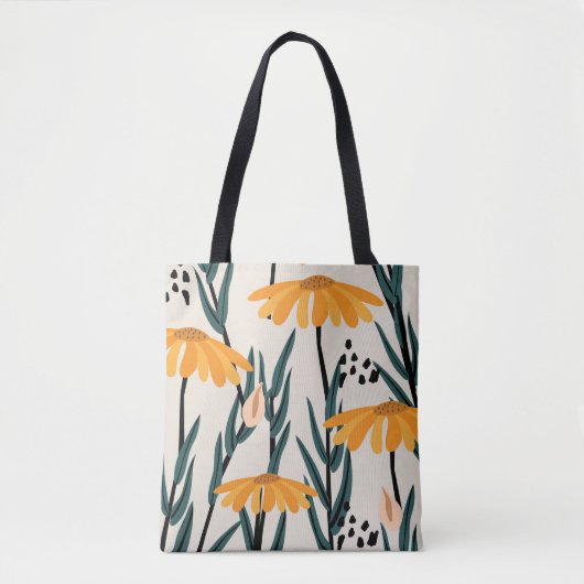 Gelbe Sonnenblumen Tasche (Vorderseite)