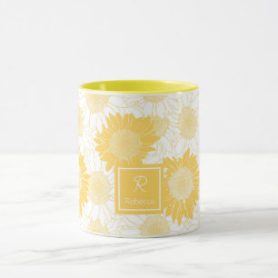 Gelbe Sonnenblumen Tasse