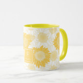 Gelbe Sonnenblumen Tasse (VorderseiteRechts)