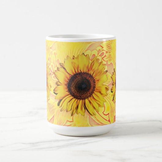 Gelbe Sonnenblumen Tasse Cup (Mittel)