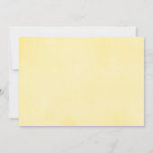 Gelbe Sonnenblumen Taufe Foto Einladung (Rückseite)