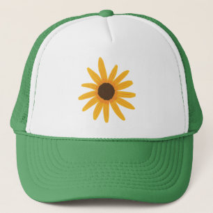 Gelbe Sonnenblumen Truckerkappe