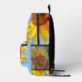 Gelbe Sonnenblumen und Bienen-Rucksack Blue Sky Bedruckter Rucksack (Rechts)