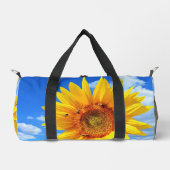 Gelbe Sonnenblumen und Blauer Himmel Duffle Bag (Vorderseite)