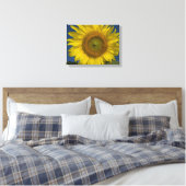 Gelbe Sonnenblumen und blauer Himmel Leinwanddruck (Insitu (Schlafzimmer))