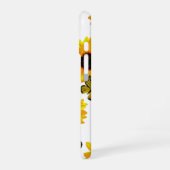 Gelbe Sonnenblumen und Schmetterlinge, iPhone 16 Hülle (Linke Seite)