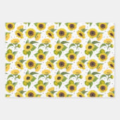 Gelbe Sonnenblumen und Sonnenblumen Geschenkpapier Set (Vorderseite 2)