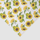 Gelbe Sonnenblumen und Sonnenblumen Seidenpapier (Ausschnitt)