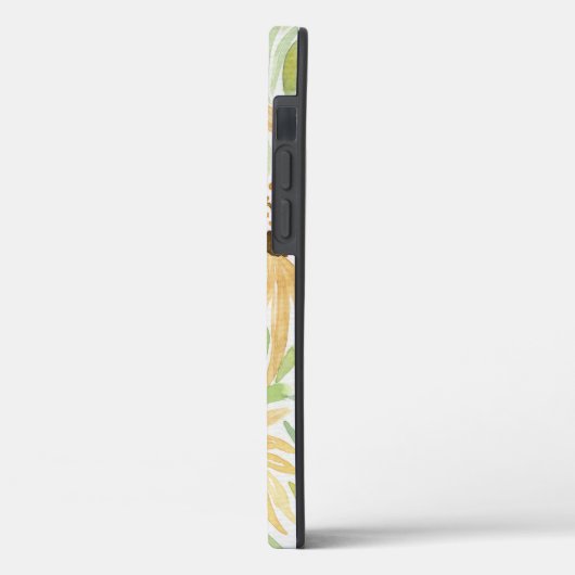 Gelbe Sonnenblumen Wasserfarbe Case-Mate iPhone Hülle (Rückseite / Links)