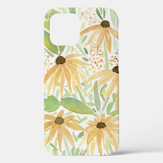 Gelbe Sonnenblumen Wasserfarbe Case-Mate iPhone Hülle (Rückseite)