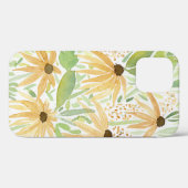 Gelbe Sonnenblumen Wasserfarbe Case-Mate iPhone Hülle (Rückseite (Horizontal))