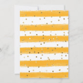 Gelbe Sonnenblumen Wasserfarbe Süße 16 Einladung (Rückseite)