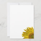 Gelbe Sonnenblumen Wiedersehen Einladung (Rückseite)