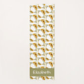 Gelbe Sonnenblumen Yogamatte (Vorderseite)