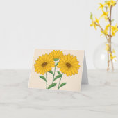 Gelbe Sonnenblumenblume Karte (Gelbe Blume)