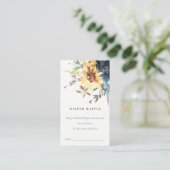 Gelbe Sonnenblumenblume Windelwanne Raffle Babydus Begleitkarte (Stehend Vorderseite)