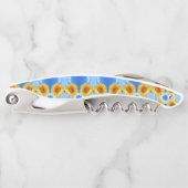 Gelbe Sonnenblumencreme Kellnermesser (Vorderseite)