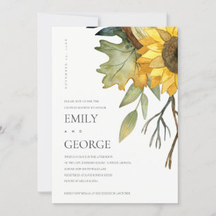 GELBE SONNENBLUMENDECKKUPELKARTEp Dankeskarte