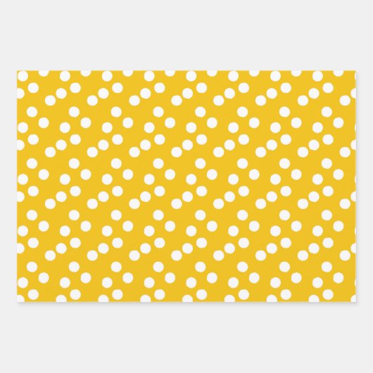 Gelbe Sonnenblumenfelder und Streifen-Muster Geschenkpapier Set (Vorderseite 2)