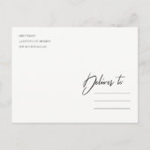 GELBE SONNENBLUMENFLUSSFLÜGE SAVE THE DATE ANKÜNDIGUNGSPOSTKARTE (Rückseite)