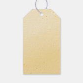 Gelbe Sonnenblumengrün Vielen Dank für Ihr Geschen Geschenkanhänger (Rückseite)