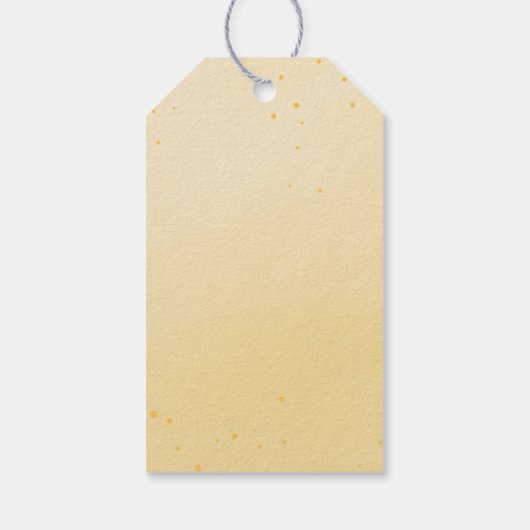 Gelbe Sonnenblumengrün Vielen Dank für Ihr Geschen Geschenkanhänger (Rückseite)