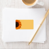 Gelbe Sonnenblumenhochzeit oder allgemeine Leeradr Adressaufkleber (Insitu)